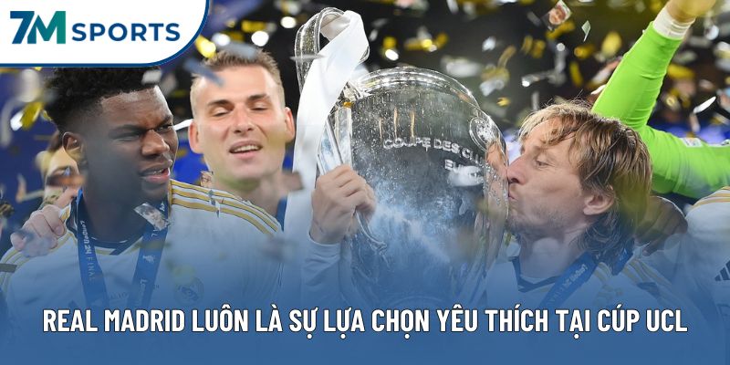 Real Madrid luôn là sự lựa chọn yêu thích tại cúp UCL